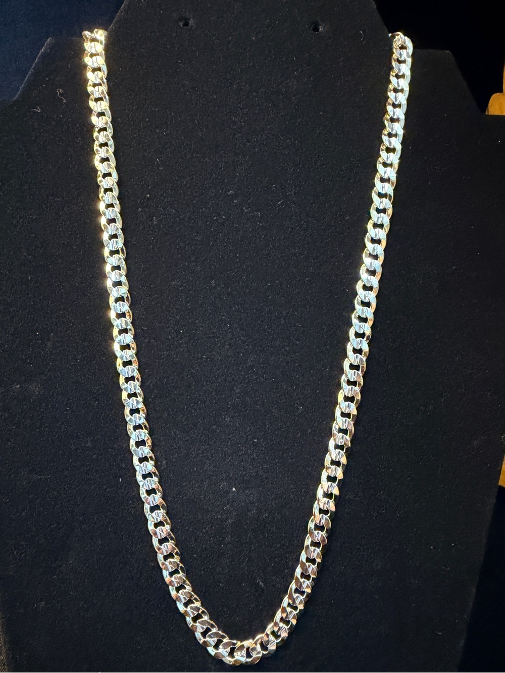 14k gold filled 20in 7MM Bold Cuban 2tone necklace hypoallergenic